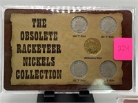 THE OBSOLET RACKETEER NICKELS COLLECTION