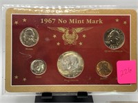1967 NO MINT MARK COINS SET SILVER JFK