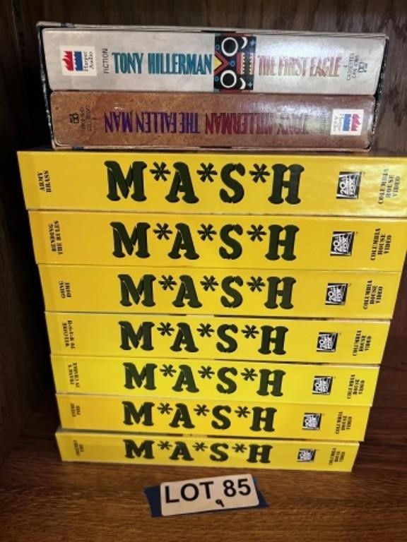 (7) M.A.S.H VHS Tapes & (2) Tony Hillerman VHS