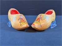 Vintage Holland Handmade Wooden Clogs - Small