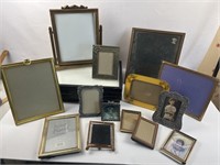 Large collection of picture frames & display boxes