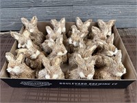 Lot Of 16 Handmade Straw Bunnies