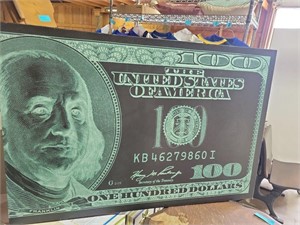 $100 bill giclee print