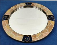 Pier One Round Mirrored Tray/Wall Mirror