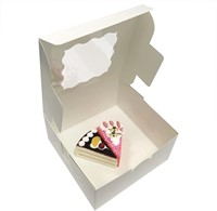 12 Pack 6 Inch Cake Bakery Boxes  6x6x2.8