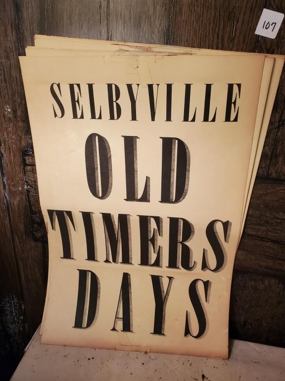 Six Selbyville Old Timer Days Posters