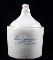 Large 'The Famous' Whiskey Crock Jug