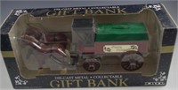 ERTL HORSE WITH CARRIAGE HAPPY HOLIDAY COIN BANK