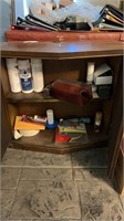 Wooden cabinet with contents inside (no shipping