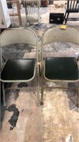 2 vintage folding chairs