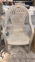 Outdoor plastic chair