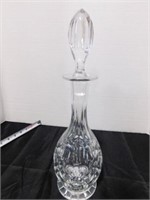 vintage lead crystal cut glass decanter