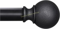 BRIOFOX Black Curtain Rods  Adjustable 38-72
