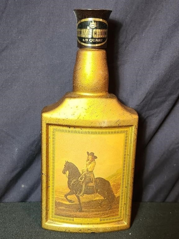 Jim Beam's Choice Decanter Bottle Man On A Horse
