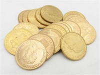20 Gulden Netherlands Wilhelmina gold cois