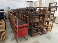 School Surplus Room - 6 Rows of Chairs / Tables
