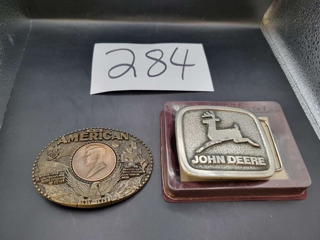 Belt Buckles-John Deere, 1963 JFK