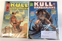 Kull & The Barbarians #1 & 2 1975 High Grade