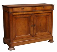 FRENCH LOUIS PHILIPPE PERIOD FRUITWOOD SIDEBOARD
