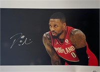 Damian Lillard Signed 11x14 with COA