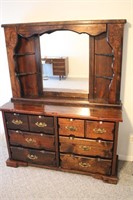 Six-Drawer Dresser with Mirror