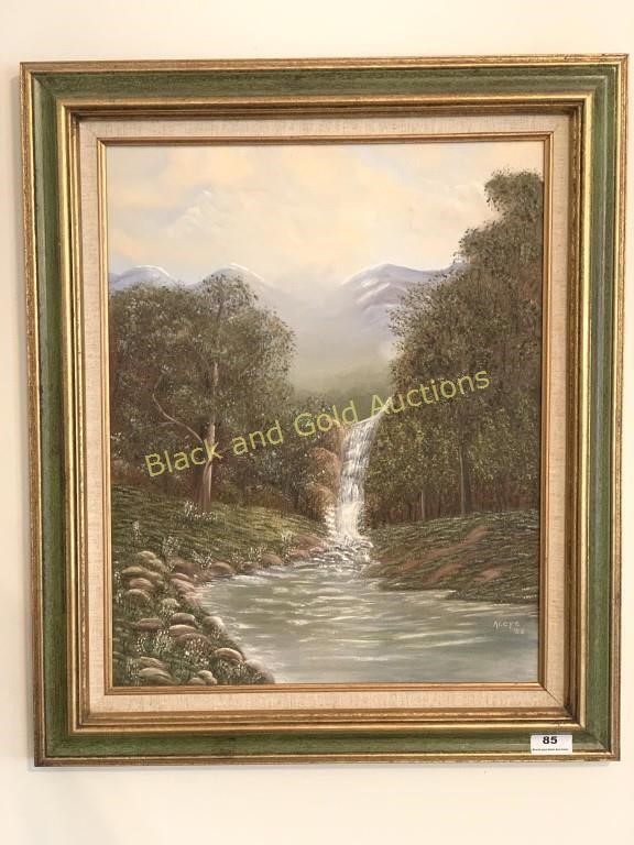 Framed Original Oil Painting: Alcye