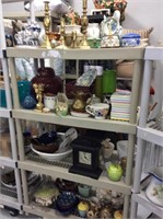Rack of miscellaneous home goods