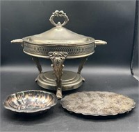 Vintage International Silver Company Dish W/ Lid,