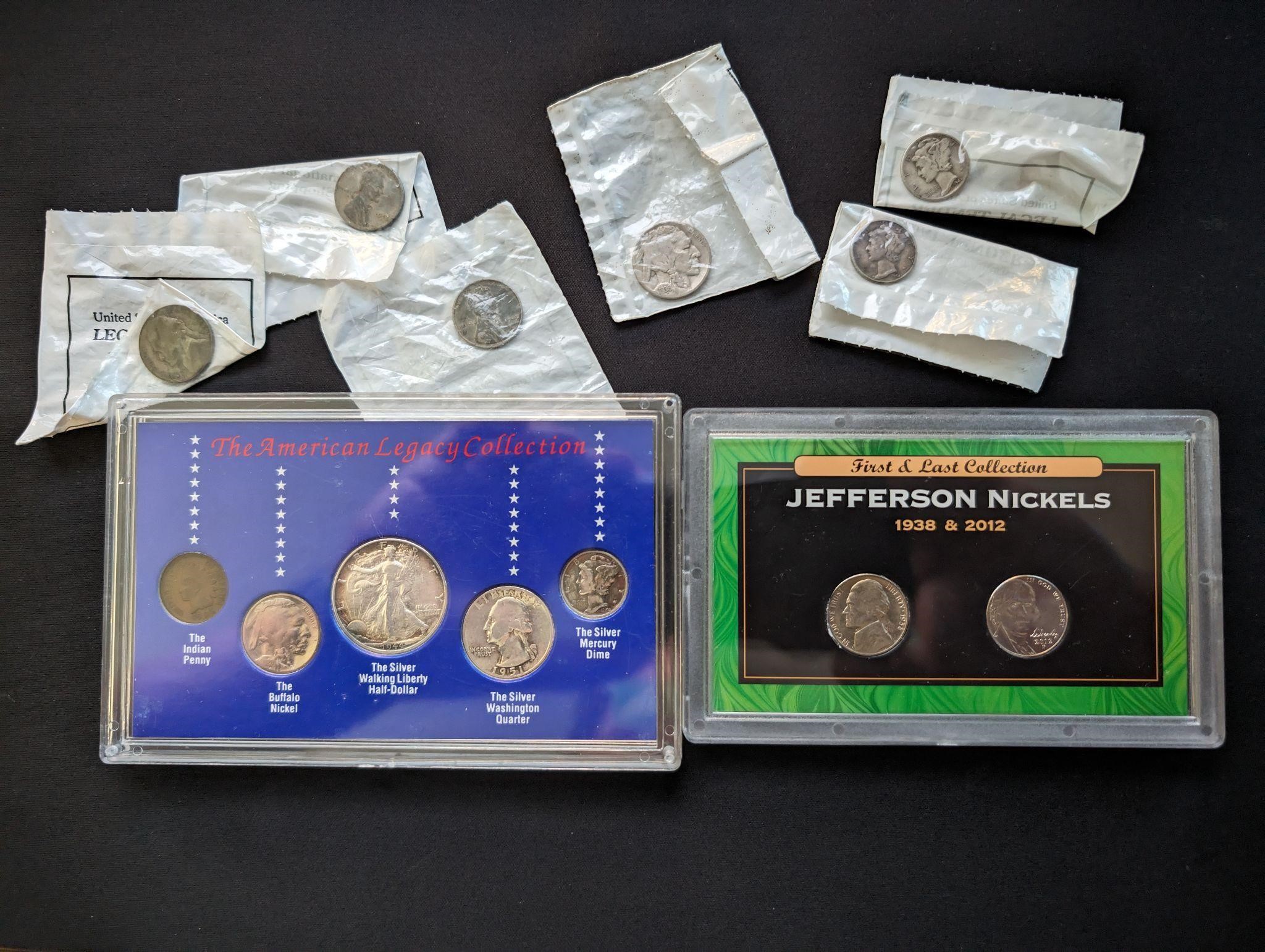 Coin Sets, 1930's-40's Coins Collection