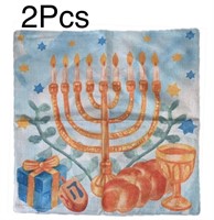 4Pcs FARMNALL Linen Hanukkah Pillow Covers
