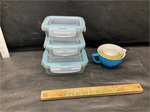 Dishes and measuring cups
