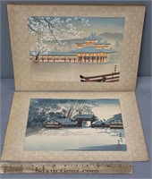 2 Japanese Woodblock Prints