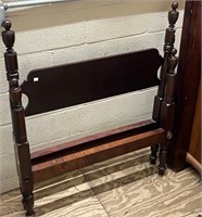 Signed “Wallace Nutting” Single Bed (W/ Rails)