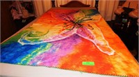 Tie die fleece blanket 38 x 82