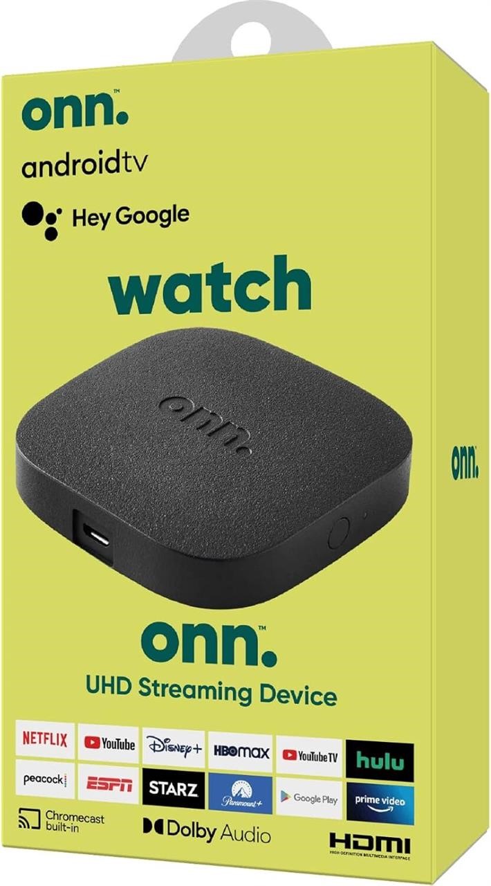 onn Android TV 4K UHD with Voice Remote