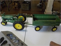 John Deer toy and wagon