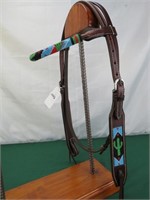 BROWBAND BRIDLE W/CACTUS DESIGN 39196