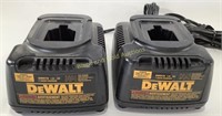 (2) DeWalt 7.2v - 18v Chargers DW9116