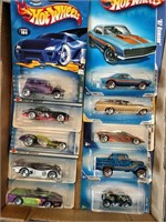 Flat of Hot Wheels