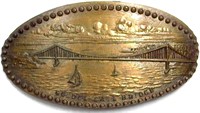 1928 Elongated Penny Golden Gate Bridge
