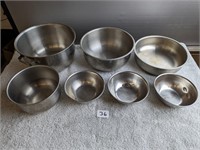 7 Pc Stainless Steel Bowls
