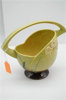 Roseville Green Wincraft Ceramic Basket 208-8