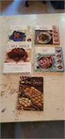 5 assorted cookbooks
