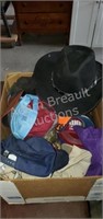 Box lot of assorted hats