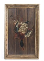 Hanging Dead Game Painting, Duck & Pheasant