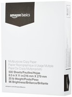 Amazon Basics Multipurpose Copy Printer Paper, 20