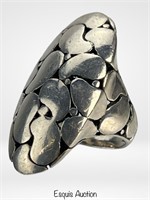 Sterling Silver Lady's Cobblestone Ring