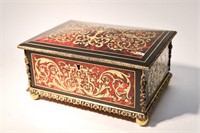 BOULLE MARQUETRY DOCUMENT BOX