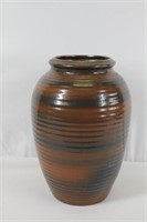 Vintage Studio Wheeled Pottery Vase 12"h