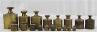 Assorted Brass Scale Weights